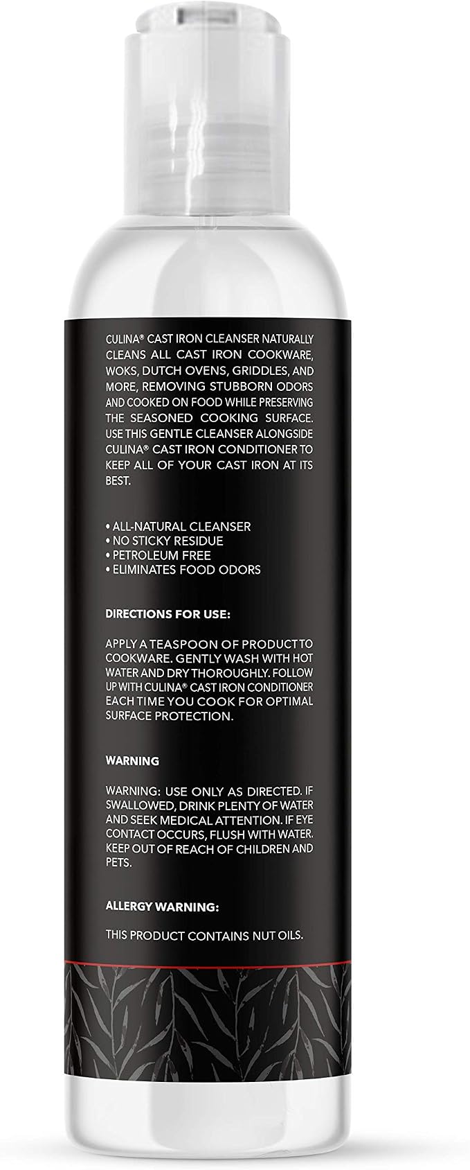 Culina Quality - Cast Iron Cleaning Soap | 100% Plant-Based Castile & Coconut Oil Soap | Best for Cleaning, Restoring, Removing Rust and Care Before Seasoning | For Skillets, Pans & Cast Iron Cookware