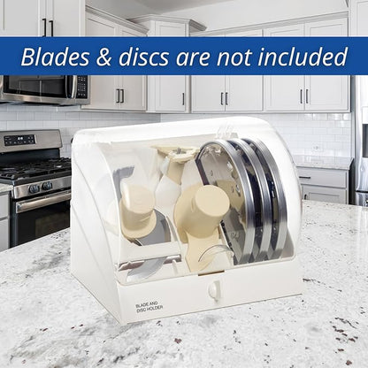 Cutting Blade and Disc Holder Storage for Cuisinart Food Processor Accessories BDH-2 (fits blades for DFP-11, DFP-14, DLC-10C, DLC-10S, DLC-10SY, DLC-10SYP1, DLC-2011, DLC-2014, DLC-8S and DLC-8SY)