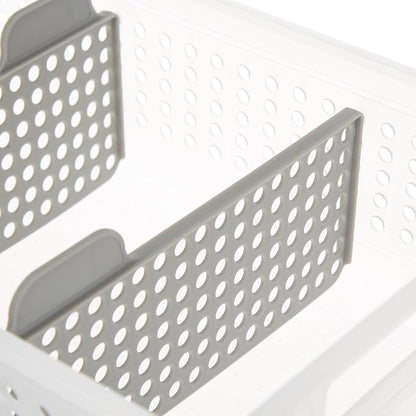 madesmart 2 Tier Bath Organizer,Undersink Storage with Sliding Drawers,for Cleaning Supplies, Pantry, Sponges,Bottles&Kitchen Essentials,Adjustable Dividers&Pull Out Sliding Baskets,Frost, (Pack of 2)