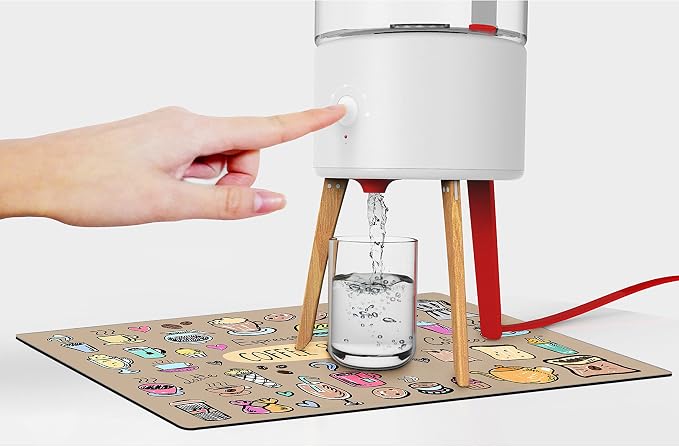 Fun Coffee Machine Mat-Espresso Tray for Coffee Bar Under Coffee Pot Mat, Coffee Maker Mat for Countertop, Dish Drying Mat, Coffee Mat, Absorbent Mat, Kitchen Counter Drying Pad