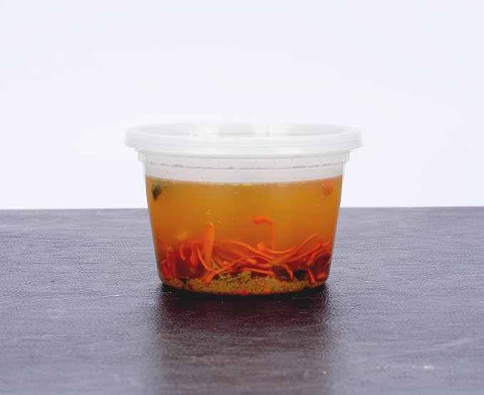 EDI [16 OZ, 25 Sets] Plastic Deli Food Storage Containers with Airtight Lids | Microwave-, Freezer-, Dishwasher-Safe | BPA Free | Heavy-Duty | Meal Prep | Leakproof | Recyclable