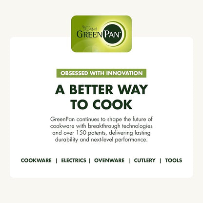 GreenPan Valencia Pro Tri-Ply Stainless Steel 10" & 12" Frying Pan Skillet Set, Induction Ready, Mirror Finish, Dishwasher Safe & Oven/Broiler Safe to 600F, Compatible with All Cooktops