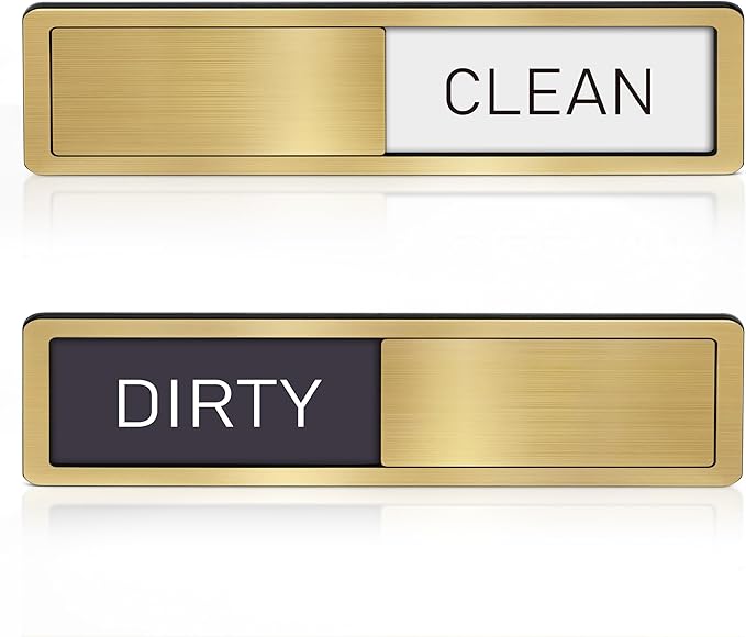 Dishwasher Magnet Clean Dirty Sign - Dishwasher Magnet Sign - Clean & Dirty Dishwasher Slider Indicator - Kitchen Signs