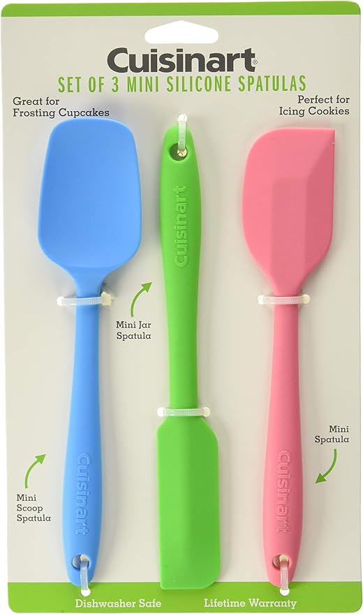 Cuisinart CTG-00-S3MS Mini Spatulas (Set of 3), Multicolor