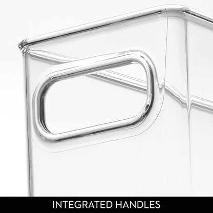 iDesign Fridge Storage Bin Set with a Soda Can Dispenser- Set of 4 - Clear - Made in USA