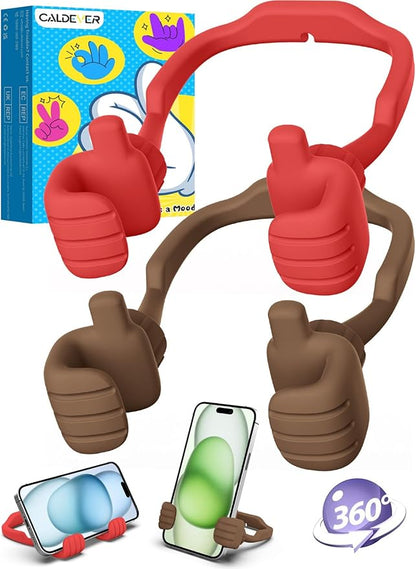 Gifts for Teens Girls Women Kids Cell Phone Stand: UPGRADE Adjustable Thumbs Up Lazy Phone Holder for Desk Cool Gadgets Fun Birthday Gifts Stocking Stuffers Ideas for Teenager Daughter Mom Wife Her