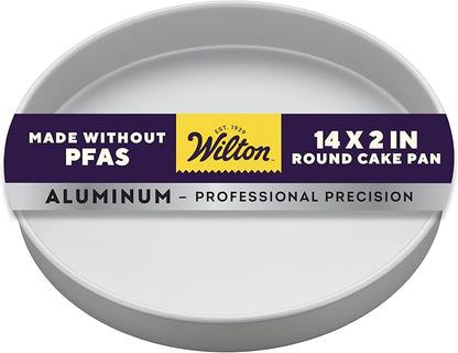 Wilton Performance Pans Aluminum Round Cake Pan, 14 x 2 in.