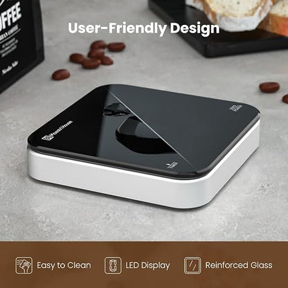 Maestri House S2 Espresso Coffee Scale with Timer, 0.1g Precision 2kg Rechargeable Shot Scale, Barista Kit Version with 100g Calibration Weight & Carrying Case, for Espresso Brewing