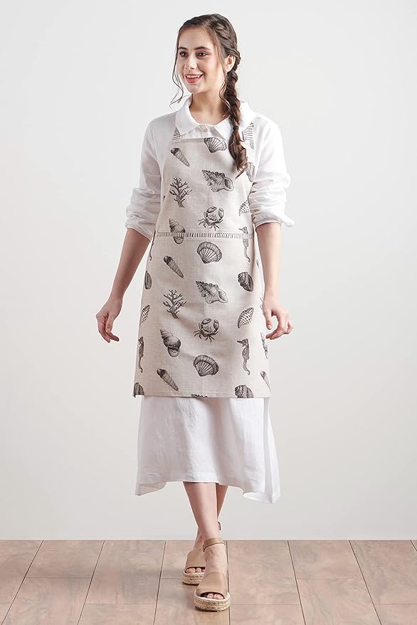 Maison d' Hermine 100% Cotton Apron for women with Pocket Kitchen Chef Apron for Men Cooking Spring Summer