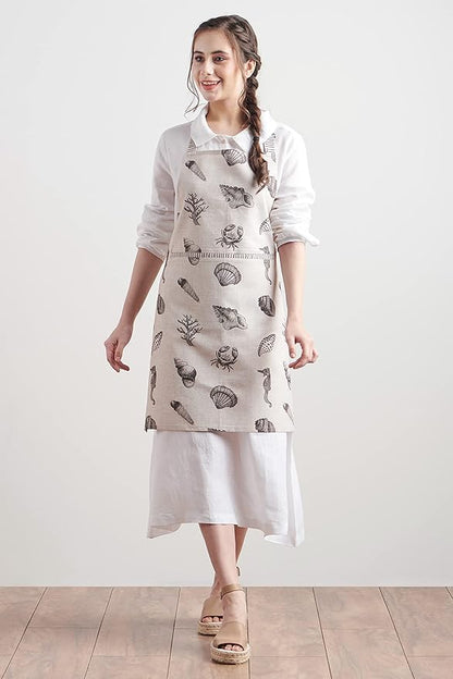 Maison d' Hermine 100% Cotton Apron for women with Pocket Kitchen Chef Apron for Men Cooking Spring Summer