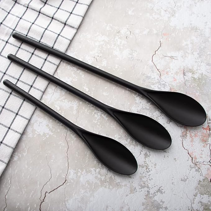 Rada Cutlery 3-Piece Mixing Spoons Set (B311), BPA-Free Non-Scratch, Small 9.88ʺ, Medium 11.75ʺ, Large 13.75ʺ