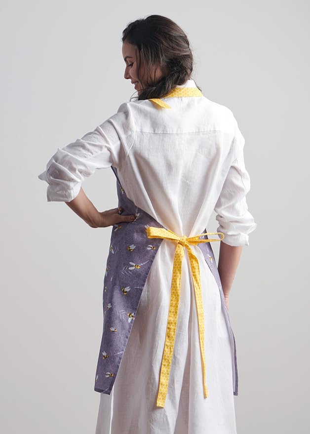 Maison d' Hermine 100% Cotton Apron for women with Pocket Kitchen Chef Apron for Men Cooking Spring Summer