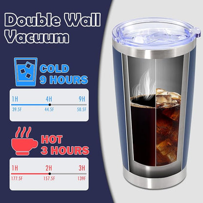 20oz Tumbler Bulk Stainless Steel Tumbler Cup with Lid Vacuum Insulated Double Wall Travel Mug, Durable Powder Coated Travel Coffee Tumbler Mug for Hot & Cold Drinks, Mix,12 Pack