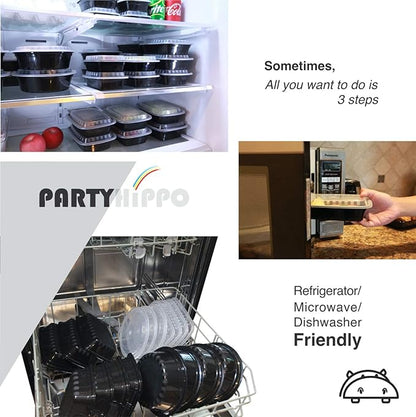 Small Meal Prep Containers Single Lids, 12 OZ 12-pack, Food Storage Bento BPA Free | Stackable | Reusable Lunch Boxes, Microwave/Dishwasher, Freezer Safe,Portion Control