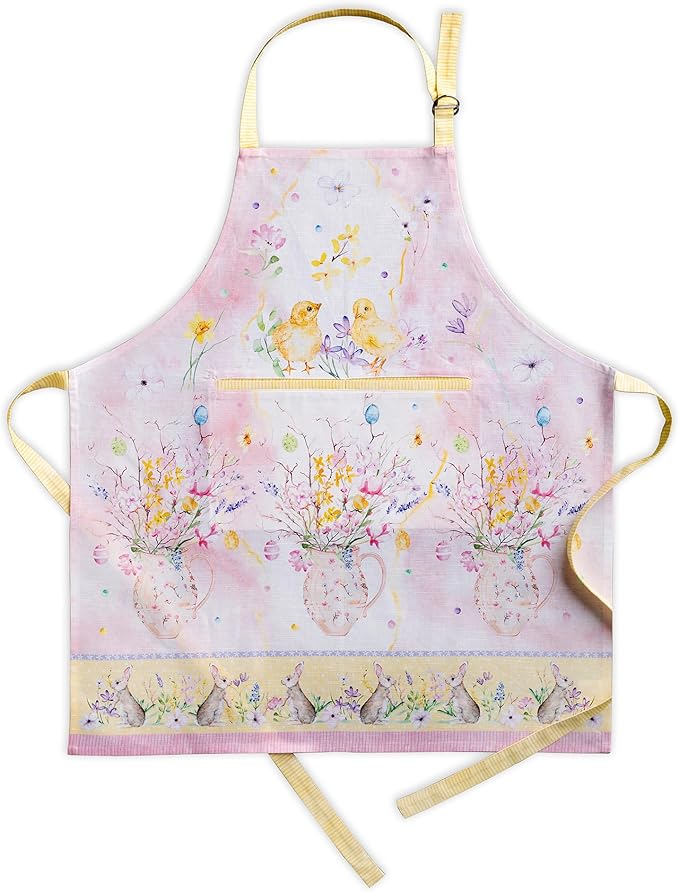 Maison d' Hermine 100% Cotton Apron for women with Pocket Kitchen Chef Apron for Men Cooking Spring Summer