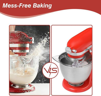 Pouring Shield for KitchenAid Mixer- Mixer Splash Guard for 3.5 Quart Tilt-Head Stand Mixer - Mixer Shield with Removable Pouring Chute, Mixer Accessories and Attachments