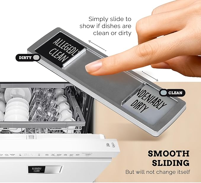 Dishwasher Magnet, Clean Dirty Sign, Apartment Essentials for First Apartment Must Haves, Funny Kitchen Gadgets Clean and Dirty Sign for Dishwasher, Gadgets for Home and Kitchen