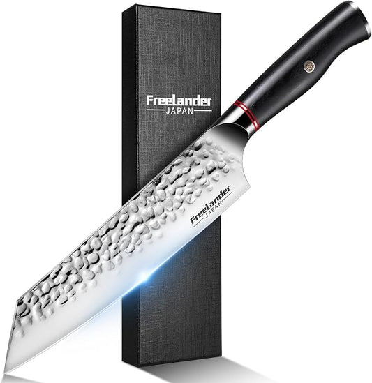 8 Inch Santoku Knife, High Carbon Stainless Steel Damascus Sushi Knife, Professional Sharp Japanese Chef Knife with Ergonomic Handle, Home & Kitchen - Ideal Gift for Home & Kitchen