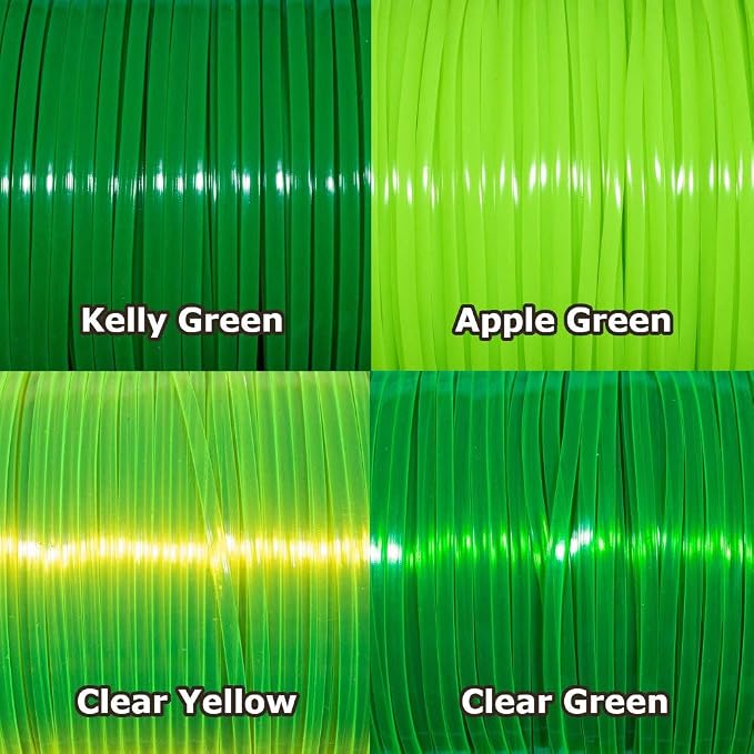 Craft County Rexlace Multicolor Bundle Packs – 100 Yards of Each Color (Grinch)