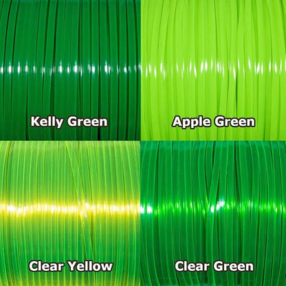 Craft County Rexlace Multicolor Bundle Packs – 100 Yards of Each Color (Grinch)
