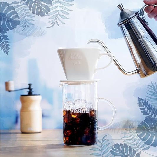 Kalita - 2001 Kalita 102 Ceramic Dripper Coffee Dipper, white