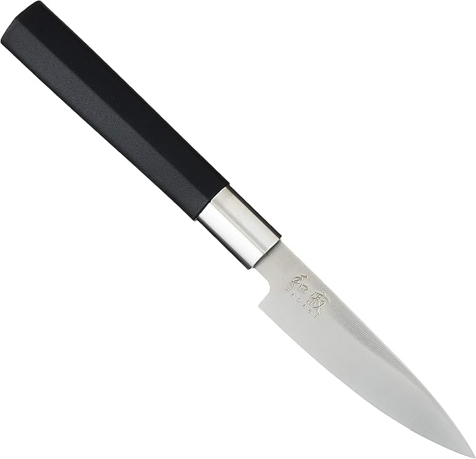 KAI Wasabi Paring Knife 4", Small, Nimble Cooking Knife for Peeling, Coring, Trimming and More, Precise Cutting Knife, Hand-Sharpened Japanese Kitchen Knife