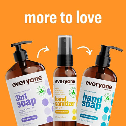 Everyone Liquid Hand Soap,12.75 Ounce,Apricot and Vanilla,Plant-Based Cleanser with Pure Essential Oils,(Pack of 6)