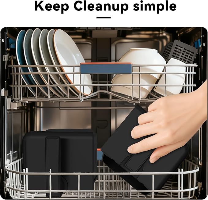 4QT+4QT Dual Basket Air Fryer - Digital Touchscreen, Smart Sync Finish,Auto Shutoff, 2 Independent Nonstick Dishwasher-Safe Frying Baskets - 8 Quart Digital Double Air Fryer