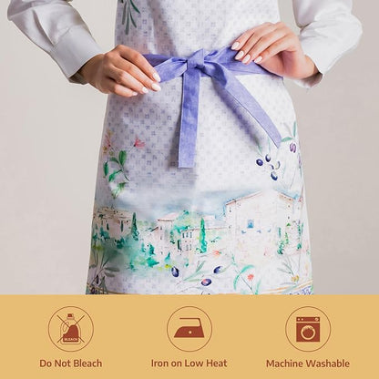 Maison d' Hermine 100% Cotton Apron for women with Pocket Kitchen Chef Apron for Men Cooking Spring Summer