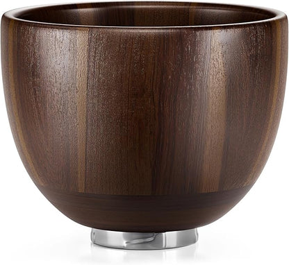 SpaceAid Wooden Bowl for Mixer - Kitchen Space Aid Acacia Wood Mixing Bowls Holder for Stand Mixer, Compatible with 4.5 & 5 QT Tilt-Head Models Kitchen, Natural Wood