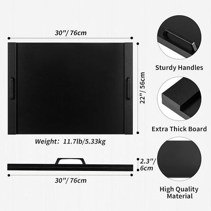 Hanobe Stove Noodle Board Cover: Black Gas Electric Cover Top Stovetop Wood for Home Kitchen Oven Large