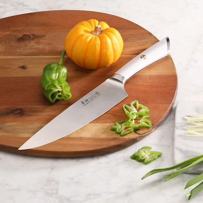 Cangshan ELBERT Series German Steel Forged Chef's Knives (White, 8-Inch)