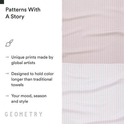 GEOMETRY Kitchen Tea Towels - Quick Dry Microfiber Dish Towels for Kitchen - Revelle 18" x 30" - 1 Pack