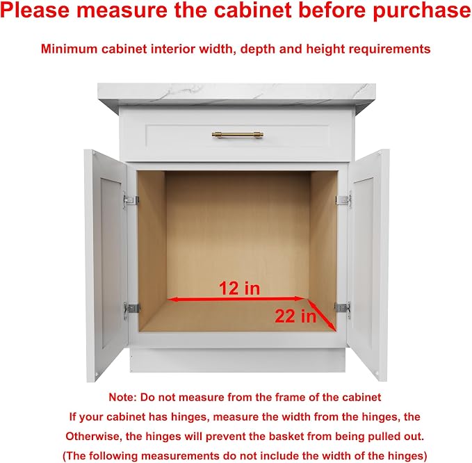 Sikarou Pull Out Cabinet Organizer,Heavy-Duty Slide Out Shelf, Wood and Wire Basket, Pull Out Drawer for for Kitchen Under Sink Space, Pantry, Bathroom, 2 Tie 11 * 21 in
