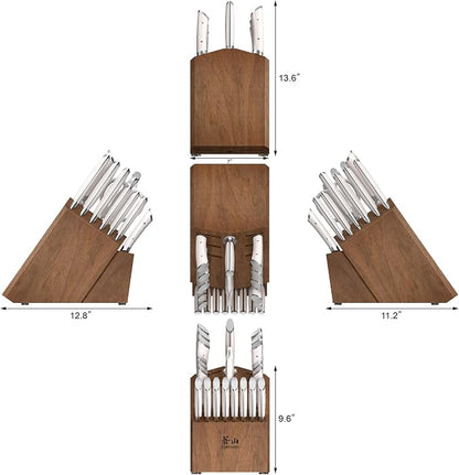 Cangshan HELENA Series German Steel Forged Knife Block Set (23-Piece, White)