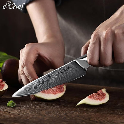5-inch Peeler, Professional Kitchen Knife, 67-layer Damascus VG-10 Steel Core, Wood Grain G10 Handle, Comes with Gift Box(5-inch Multipurpose Knife)