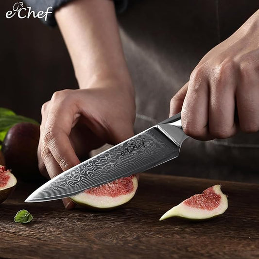 5-inch Peeler, Professional Kitchen Knife, 67-layer Damascus VG-10 Steel Core, Wood Grain G10 Handle, Comes with Gift Box(5-inch Multipurpose Knife)