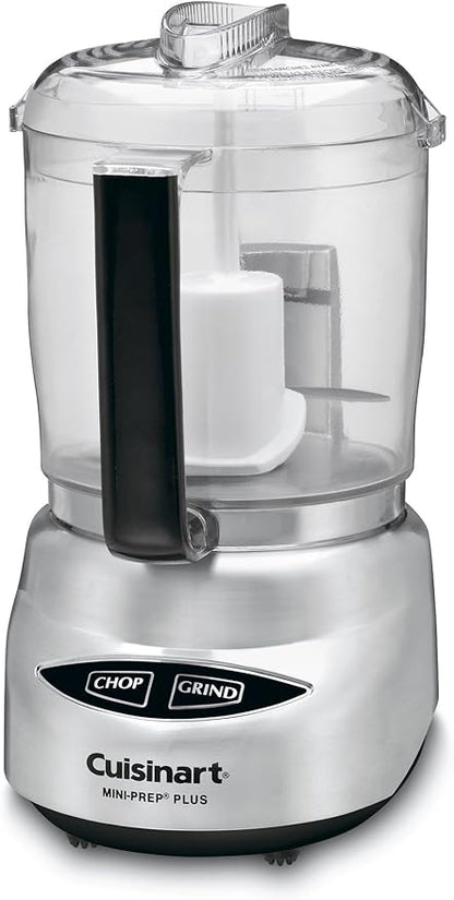 Cuisinart Mini Prep Plus Food Processor, 4 Cup, Brushed Stainless (Shiny)
