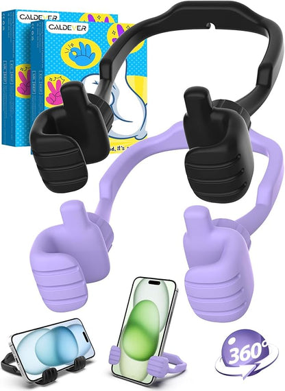 Graduation Gifts for Teens Girls Kids Teenager Cell Phone Stand: UPGRADE Adjustable Thumbs Up Lazy Phone Holder for Desk Fun Birthday Gift for Women Wife Mom Adults Stocking Stuffers Ideas Must Have