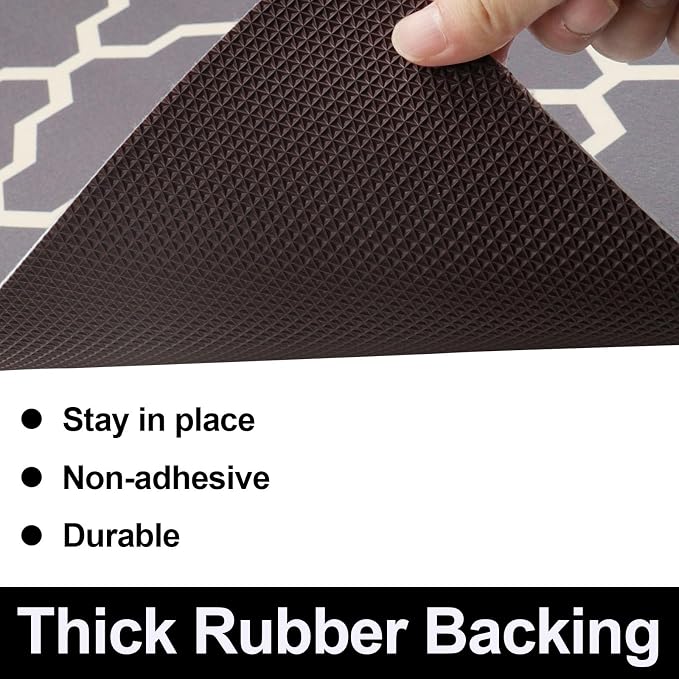 AiBOB Waterproof Under Sink Mat, Absorbent Quick Dry Sink Liners Protect Cabinets, Durable Shelf Liners, Slip Resistant and Non-Adhesive, 24X68 Grey