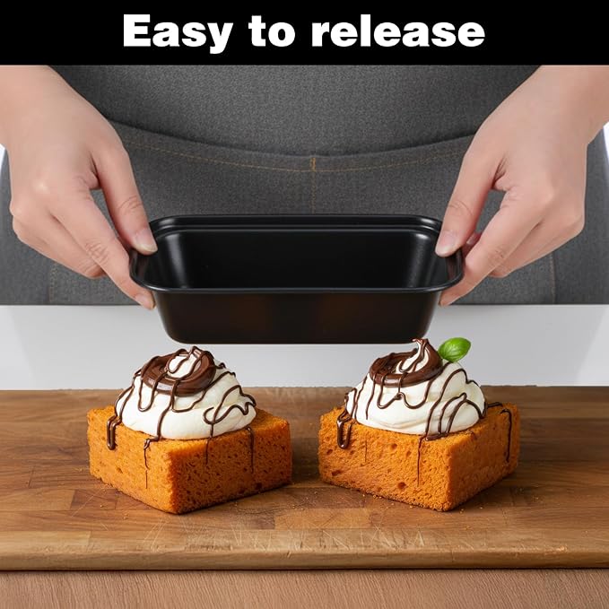 24 Pcs Mini Loaf Pans for Baking Bread,Non Stick Small Loaf Pans Banana Bread Tins,6.1 x 3.35 x 1.77 Inches Nonstick Tiny Meatloaf Pan Carbon Steel for Oven and Baking