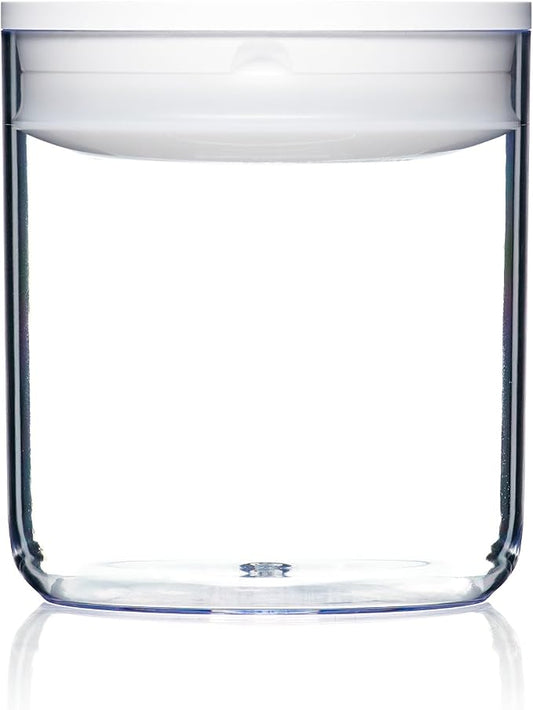 Click Clack Pantry Canister, 1.6-Quart, White Lid