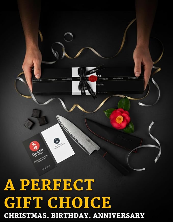 Chef Knife 8 Inch - Hand Forged Kitchen Knife with 67-Layer Japanese Damascus Steel, AUS-10 Core & G10 Handle - Ultra Sharp, Perfectly Balanced Gyuto Knife for Home Chefs and Professionals
