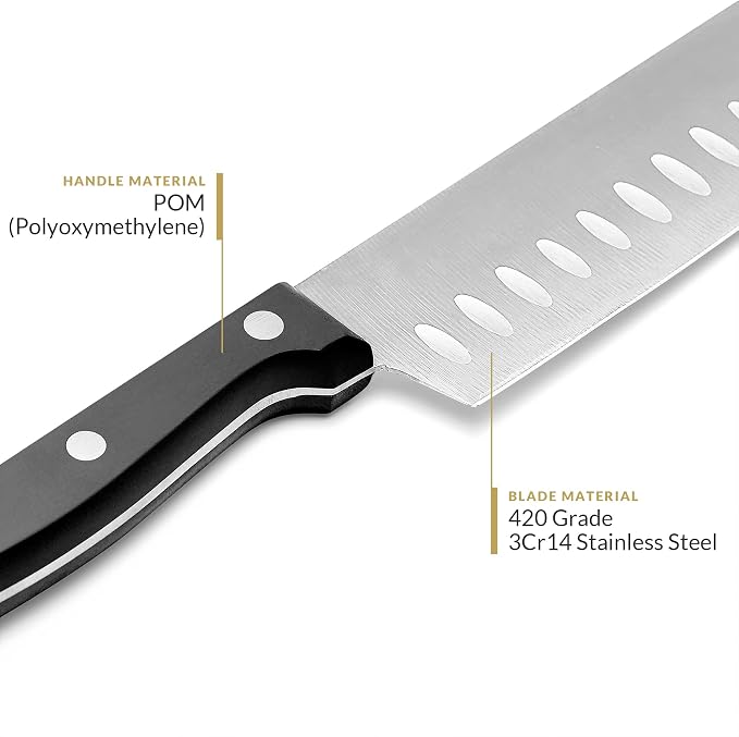 Chef 7-Inch Santoku Knife Ultra Sharp Kitchen Knife Japanese Chefs Knife