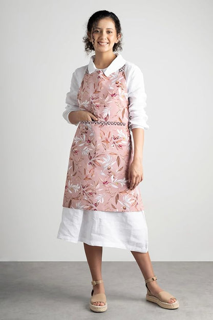 Maison d' Hermine 100% Cotton Apron for women with Pocket Kitchen Chef Apron for Men Cooking Spring Summer