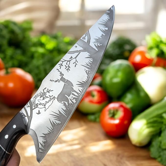 Chef Knife - 8 Inch Home Essentials Sharp Kitchen knife HC Steel Japanese Knife Paring knife, Birthday Gifts for Women/Men, Gifts for Mom/Dad, Kitchen Gadgets with Premium Gift Box