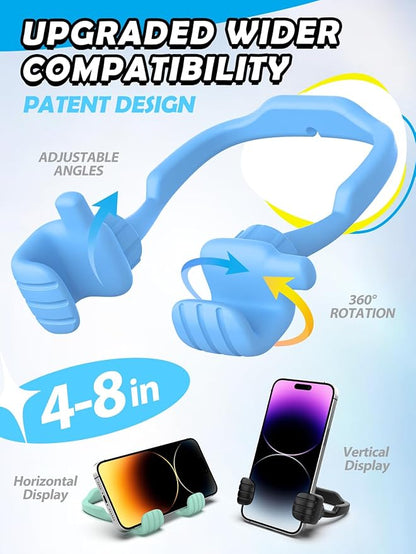 Teens Boys Adults Kids Dad Gifts for Fathers Day: Thumbs Up Lazy Phone Stand Cell Phone Holder for Desk Funny Gift for Teenager Girl Men Women Cool Gadgets Stuff Stocking Stuffers Birthday Gifts Ideas