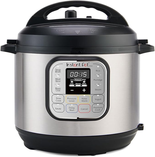 Instant Pot Duo 7-in-1 Mini Electric Pressure Cooker, Slow Rice Cooker, Steamer, Sauté, Yogurt Maker, Warmer & Sterilizer, Includes Free App with over 1900 Recipes, Stainless Steel, 3 Quart