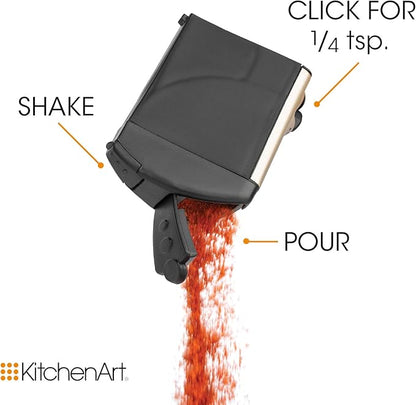 KitchenArt 57010 Select-A-Spice Auto-Measure Carousel Professional Series, Satin