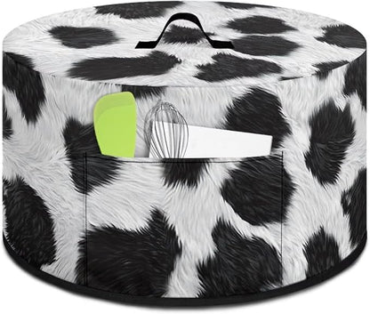 Cow Print Slow Cooker Dust Cover Compatible with 6-8 qt Crock for Pot Small Kitchen Appliance Patriotic Decoration Farm - themed Covers with Top Handle